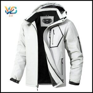 Men's Waterproof Ski Jacket Windbreaker Hooded Winter Snow Coat